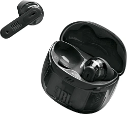 Гарнитура вкладыши JBL Tune Flex 2 Ghost Edition прозрачный/черный беспроводные bluetooth в ушной раковине (JBLTFLEX2GBLK)