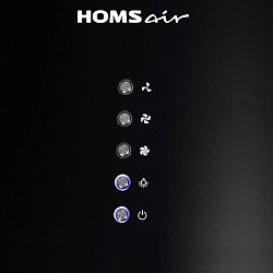 Вытяжка каминная HomsAir Art 1050WL 35 черный управление: кнопочное (1 мотор)