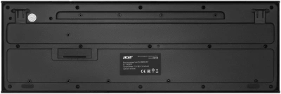 Клавиатура + мышь Acer OKR120 клав:черный мышь:черный USB беспроводная (ZL.KBDEE.007)