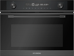 Духовой шкаф Электрический Hyundai HMEO 6540 DX черный/графитовый