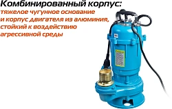 Насос фекальный Sturm! WP9780SW 800Вт 15000л/час центробежный