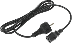 Шнур питания Lanmaster LAN-PP13/SH-1.8-BK C13-Schuko проводник.:3x0.75мм2 1.8м 220В 10А черный