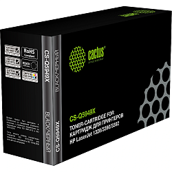 Картридж лазерный Cactus CS-Q5949X Q5949X черный (6000стр.) для HP LJ 1320/3390/3392