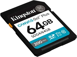 Флеш карта SDXC 64GB Kingston SDG4/64GB Canvas Go! Plus V30 w/o adapter