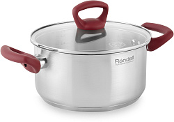 Кастрюля Rondell Heidi RDS-1114 4.8л. d=24см (с крышкой) стальной
