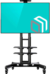 Подставка для телевизора Onkron TS1552 черный 40"-70" макс.60.5кг напольный мобильный