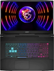 Ноутбук MSI Katana 17 B13VEK-1610XRU Core i7 13620H 16Gb SSD1Tb NVIDIA GeForce RTX4050 6Gb 17.3" IPS FHD (1920x1080) без ОС black WiFi BT Cam (9S7-17L541-1610)