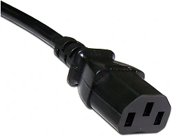 Шнур питания Lanmaster LAN-PP13/SHA-3.0-BK C13-Schuko проводник.:3x0.75мм2 3м 220В 10А черный