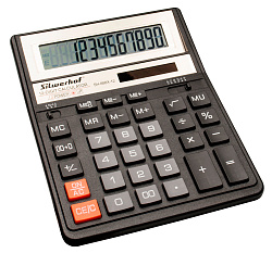 Калькулятор настольный Silwerhof SH-888X-12 черный 12-разр.