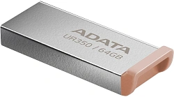 Флеш Диск A-Data 64GB UR350 UR350-64G-RSR/BG USB3.2 серебристый/коричневый