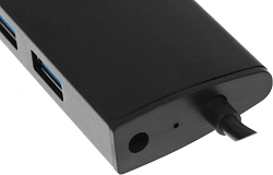 Разветвитель USB 3.0 Buro BU-HUB4-0.5-U3.0 4порт. черный