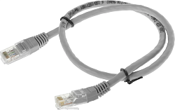 Патч-корд Premier NA102-UTP-C6-0.5M 10Гбит/с UTP 4 пары cat.6 CCA molded 0.5м серый RJ-45 (m)-RJ-45 (m)