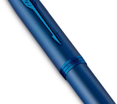 Ручка роллер Parker IM Monochrome T328 (2172965) Blue PVD F черн. черн. подар.кор.