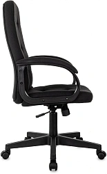 Кресло руководителя Бюрократ CH 002 Fabric черный 3C11 крестов. пластик