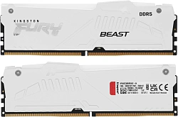 Память DDR5 2x32GB 6000MHz Kingston KF560C30BWEAK2-64 Fury Beast RGB RTL Gaming PC5-48000 CL30 DIMM 288-pin 1.4В kit single rank с радиатором Ret