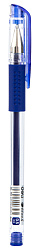 Ручка гелев. Deli Daily E6600SBlue прозрачный d=0.5мм син. черн. резин. манжета