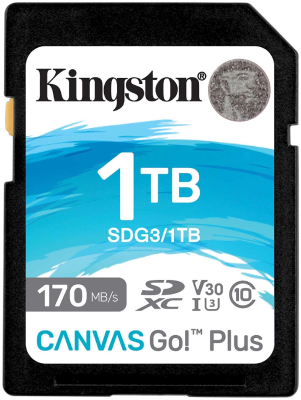 Флеш карта SDXC 1TB Kingston SDG3/1TB Canvas Go! Plus w/o adapter