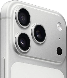 Смартфон Apple A3523 iPhone 17 Pro 256Gb 12Gb серебристый моноблок 3G 4G 1Sim 6.3" 1206x2622 iOS 26 48Mpix 802.11 a/b/g/n/ac/ax/be NFC GPS Protect