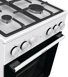 Плита Газовая Gorenje GG5A11WF белый (без крышки) реш.чугун