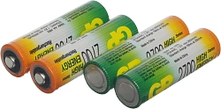Аккумулятор GP 270AAHC3/1 AA NiMH 2700mAh (промо:3+1) (4шт)