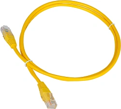 Патч-корд Lanmaster TWT-45-45-0.3-YL UTP RJ-45 вил.-вилка RJ-45 кат.5E 0.3м желтый ПВХ
