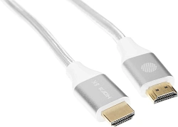 Кабель аудио-видео Cactus CS-HDMI.2.1-1 HDMI (m)/HDMI (m) 1м. позолоч.конт. серебристый