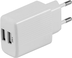 Сетевое зар./устр. Buro BUWE1 10.5W 2.1A 2xUSB универсальное белый (BUWE10S200WH)