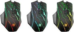 Мышь Defender Uran GM-503 черный оптическая 3200dpi беспров. USB для ноутбука 7but (52503)