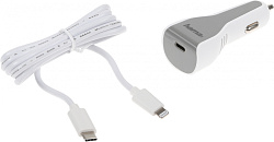 Автомобильное зар./устр. Hama H-183317 30W 3A (PD) USB Type-C для Apple белый (00183317)