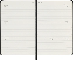 Еженедельник Moleskine CLASSIC WKLY Pocket 90x140мм 144стр. черный