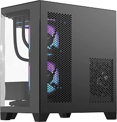 Корпус Formula Crystal Z6M Floe черный без БП mATX 4x120mm 2xUSB3.0 audio bott PSU