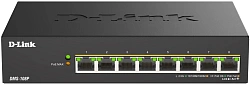 Коммутатор D-Link DMS-108P/A1A 8x2.5Гбит/с 8PoE 230W неуправляемый