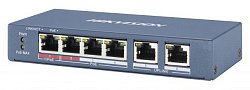 Коммутатор Hikvision DS-3E0106HP-E 4x100Мбит/с 2PoE+ 1PoE++ 60W неуправляемый