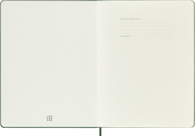 Блокнот Moleskine CLASSIC QP091K15 XLarge 190х250мм 192стр. клетка твердая обложка зеленый