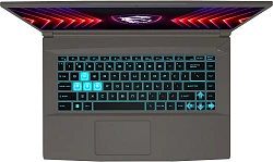 Ноутбук MSI Thin 15 B13VE-3200XRU Core i7 13620H 16Gb SSD512Gb NVIDIA GeForce RTX4050 6Gb 15.6" IPS FHD (1920x1080) FreeDOS grey space WiFi BT Cam (9S7-16R831-3200)