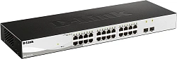 Коммутатор D-Link DGS-1210-26/FL2A (L2) 24x1Гбит/с 2SFP управляемый