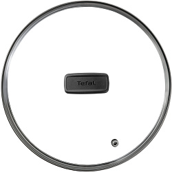 Сковорода Tefal Force 4218928 круглая 28см покрытие: Titanium ручка несъемная (с крышкой) черный (9100048323)