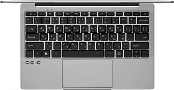 Ноутбук Osio FocusLine F140A-001 Ryzen 5 5560U 8Gb SSD256Gb AMD Radeon Graphics 14" IPS FHD (1920x1080) без ОС grey WiFi BT Cam 6000mAh