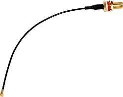 Кабель MikroTik ACSMAUFL solid Cu 0.13м черный outdoor U.fl (m)-SMA (f)