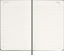 Ежедневник Moleskine CLASSIC Large 130х210мм 400стр. зеленый