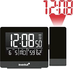 Термогигрометр Levenhuk L70 с проекцией черный