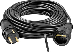 Удлинитель силовой Stayer 55026-20 3x1.5кв.мм 1розет. 20м КГ без катушки черный
