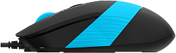 Мышь A4Tech Fstyler FM10S черный/синий оптическая 1600dpi silent USB 3but (FM10S USB BLUE)