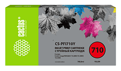 Картридж струйный Cactus CS-PFI710Y PFI-710 Y желт.пигм. (700мл) для Canon imagePROGRAF TX-2000/TX-3000/TX-4000 с чипом