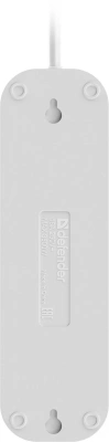 Сетевой удлинитель Defender R340 2м (4 розетки) белый (пакет ПЭ)
