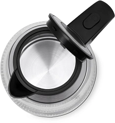 Чайник электрический Vitek VT-7037 1.7л. 2200Вт прозрачный/черный корпус: стекло/металл/пластик
