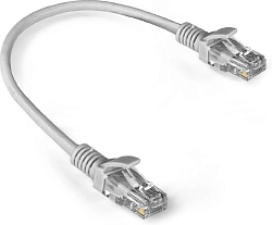 Патч-корд Exegate UTP-RJ45-RJ45-5e-0,3M-LSZH-GY 1Гбит/с UTP 4 пары cat.5E CCA 0.3м серый RJ-45 (m)-RJ-45 (m) (EX286375RUS)