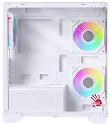 Корпус Bloody BD-CC103F белый без БП mATX 7x120mm 1xUSB2.0 1xUSB3.0 audio bott PSU