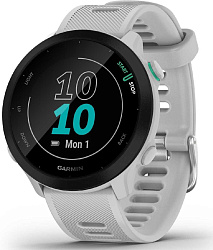 Смарт-часы Garmin Forerunner 55 42мм 1.04" LCD корп.белый рем.белый разм.брасл.:127-220мм (010-02562-11)