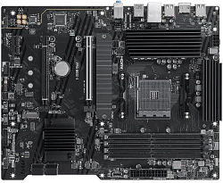 Материнская плата MSI PRO B550-S Soc-AM4 AMD B550 4xDDR4 ATX AC`97 8ch(7.1) GbLAN RAID+HDMI